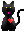 a waving cat