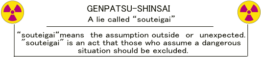A lie called “souteigai” “souteigai“means　the assumption outside　or　unexpected. 　"souteigai" is an act that those who assume a dangerous situation should be excluded.